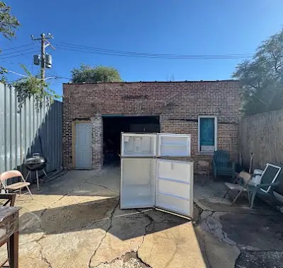 5025 South Ashland Avenue — Rear courtyard facing the brick garage